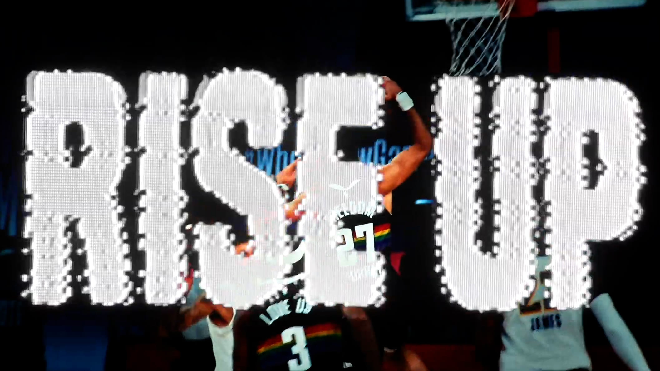 RISE UP title frame
